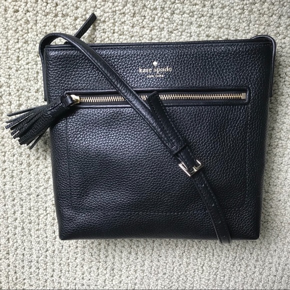 kate spade Handbags - Kate Spade Crossbody Bag, black pebbled leather